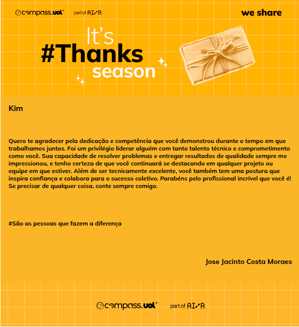 We Share card from Jose Jacinto Costa Moraes